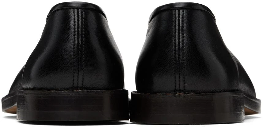 Lemaire Black Flat Piped Slippers 2