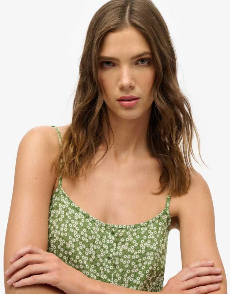 Superdry Superdry Printed button-up cami midi dress in green ditsy - Dresses & Skirts - Free Shipping - BeyondStyle Superdry Superdry Printed button-up cami midi dress in green ditsy - Dresses & Skirts - Free Shipping - BeyondStyle