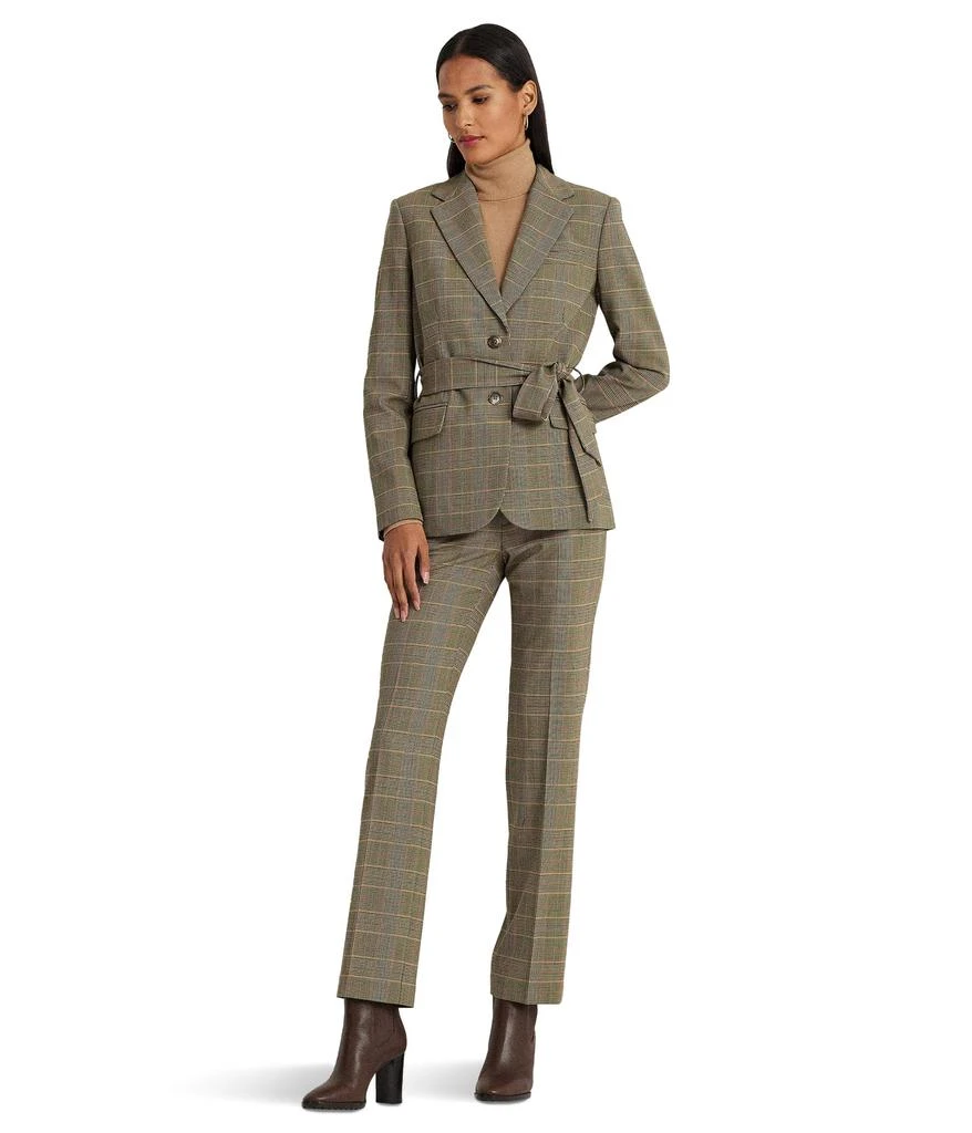 Ralph Lauren Checked Plaid Wool-Blend Twill Blazer 4