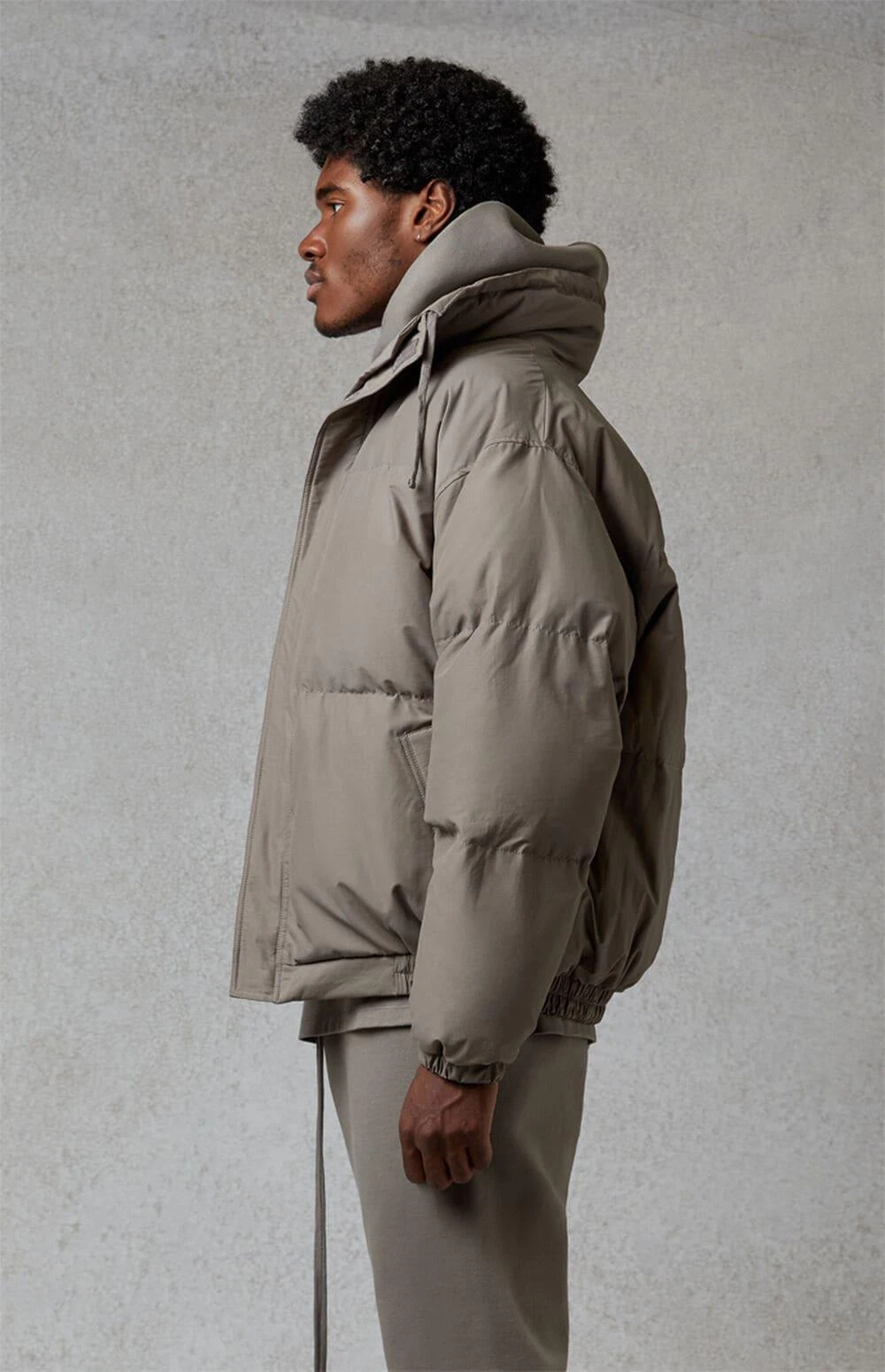 Essentials Cement Puffer Jacket 3