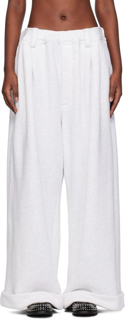 Meryll Rogge Gray Drawstring Chino Lounge Pants 1
