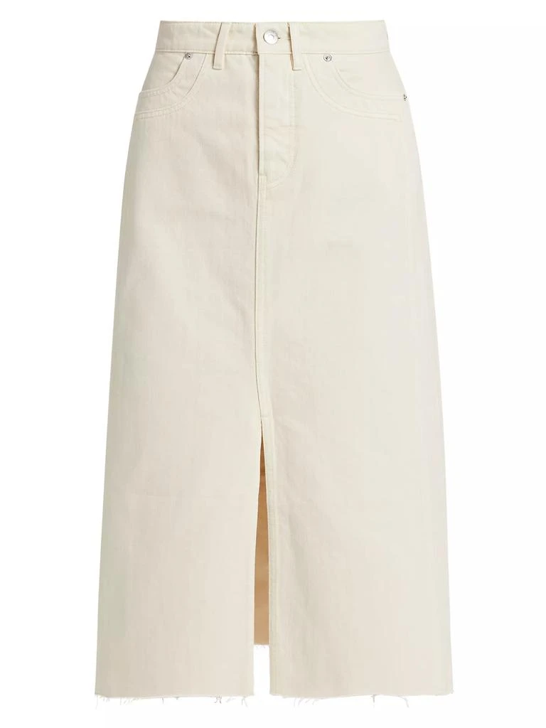 VERONICA BEARD Victoria Denim A-Line Midi-Skirt 1