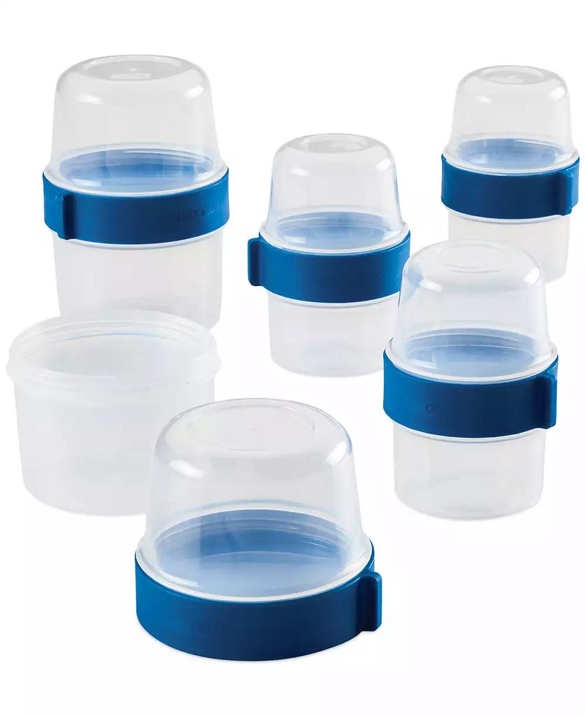Lock & Lock Easy Essentials Twist Two Way Food Storage Container Set, 10-Piece, Clear