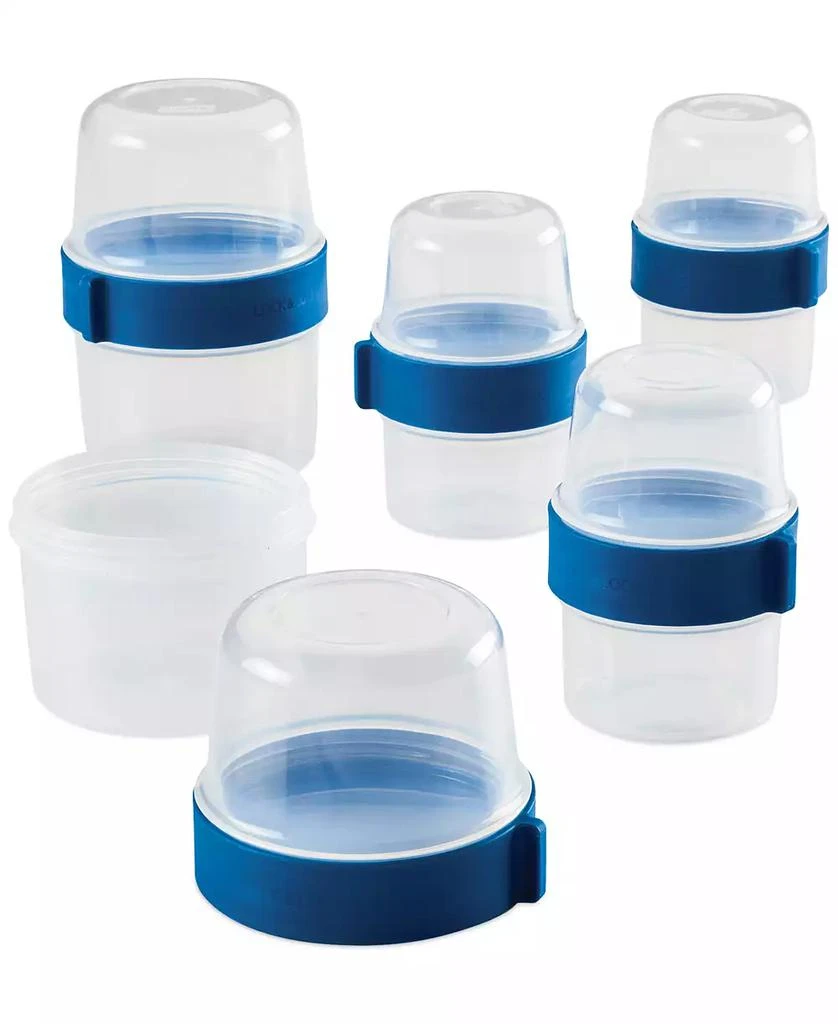 Lock & Lock Easy Essentials Twist Two Way Food Storage Container Set, 10-Piece, Clear 1