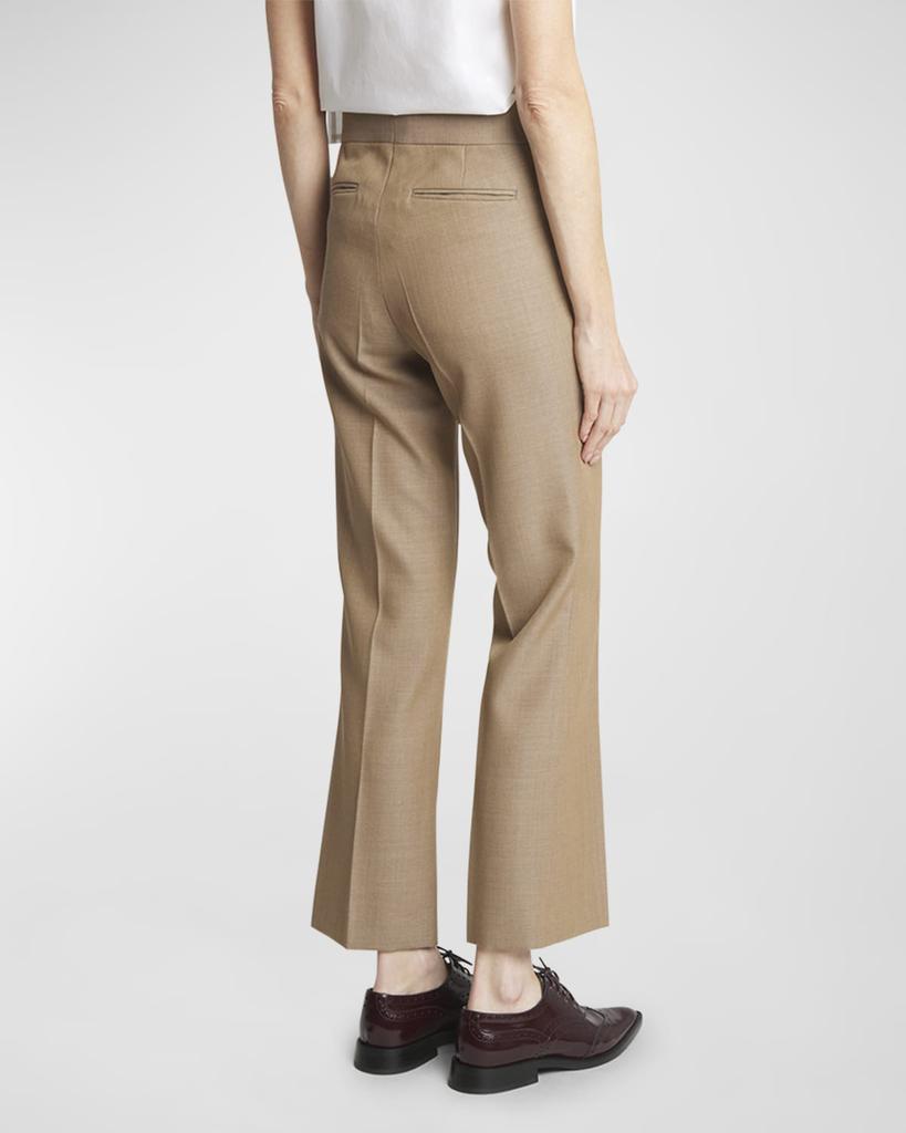 【VICTORIA BECKHAM】Chenille flared pants パンツ VICTORIA, VICTORIA BECKHAM Cotton-blend velvet flared pants