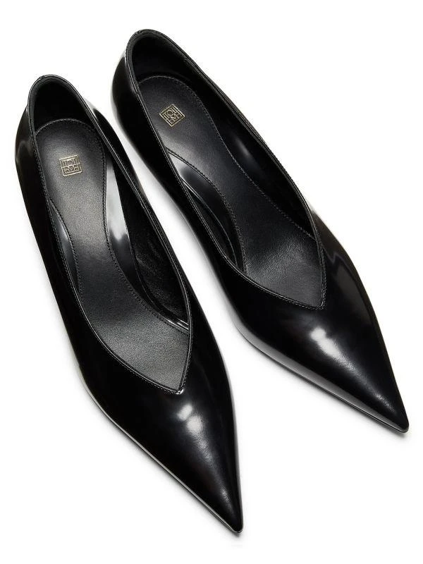 Totême The Wedge Heel Leather Pumps 4