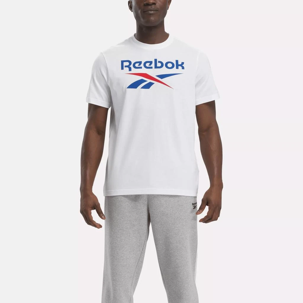 Reebok Men
s Reebok Identity Big Stacked Logo T-Shirt 1