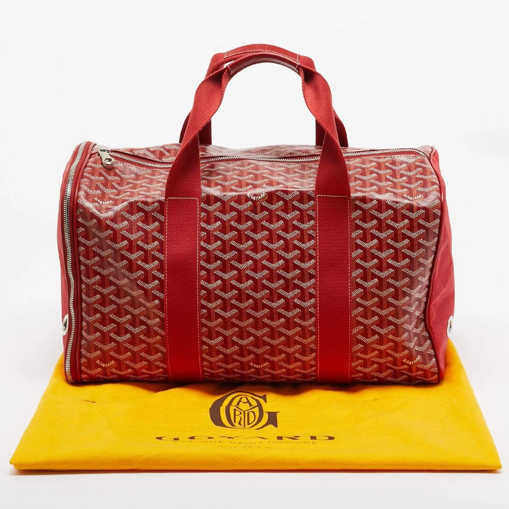 Goyard Goyard Red Goyardine Coated Canvas Voltigeur MM Pet Carrier 9