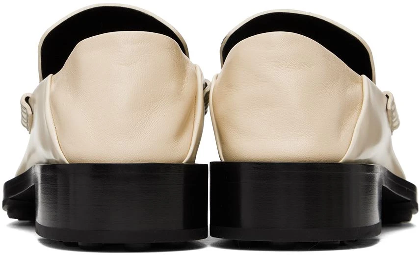 Jil Sander Off-White Pointed Toe Loafers 2