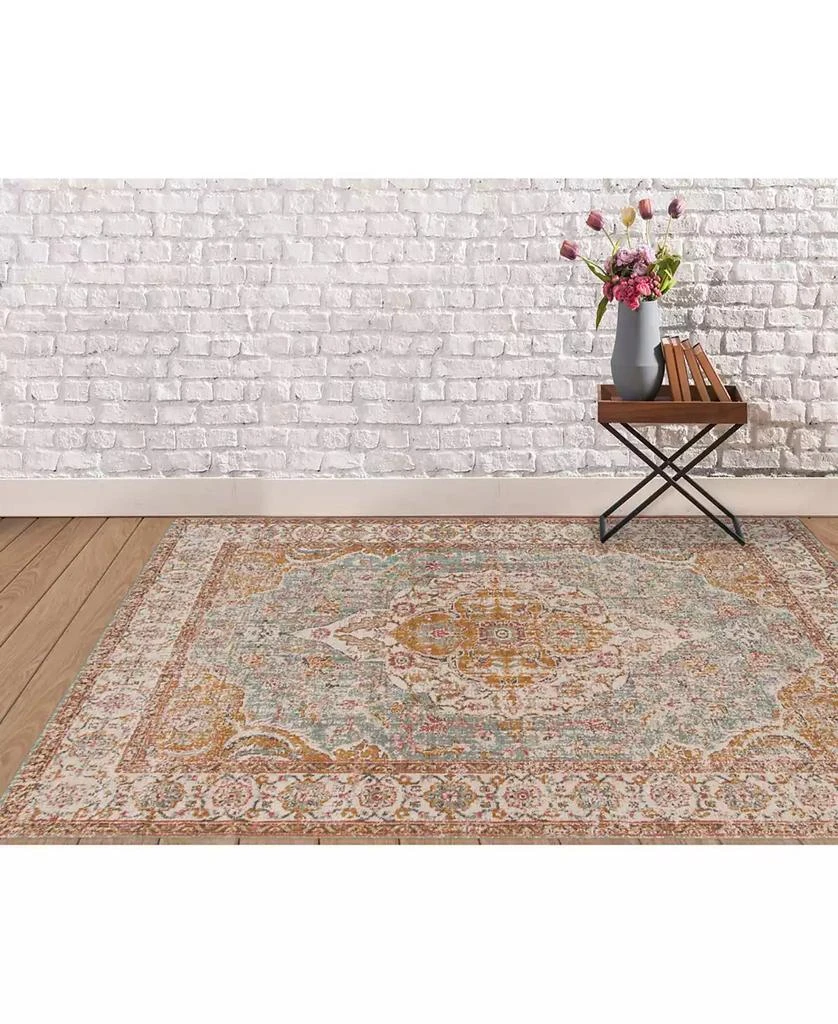 Amer Rugs Eternal ETE-3 Aqua/Ivory 2'7" x 7'6" Runner Rug 2