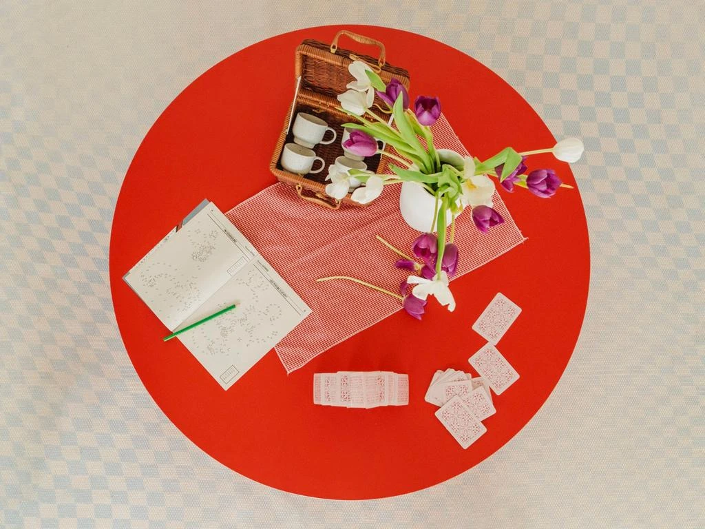 Really Nice Things Table Basse Pausa Ronde 100 Cm En Stratifié - Flame - Flame 9