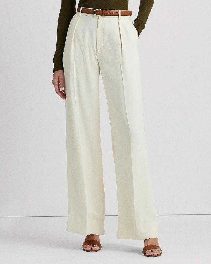 Ralph Lauren Pleated High Rise Wide Leg Pants 4