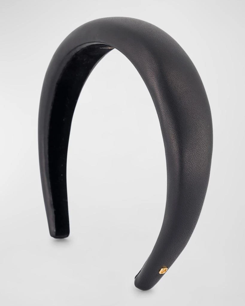 Alexandre de Paris Padded Leather Headband 1