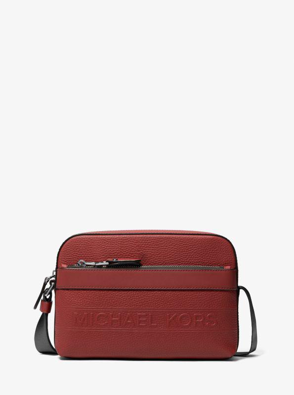 Michael Kors Hudson Pebbled Leather Utility Crossbody Bag