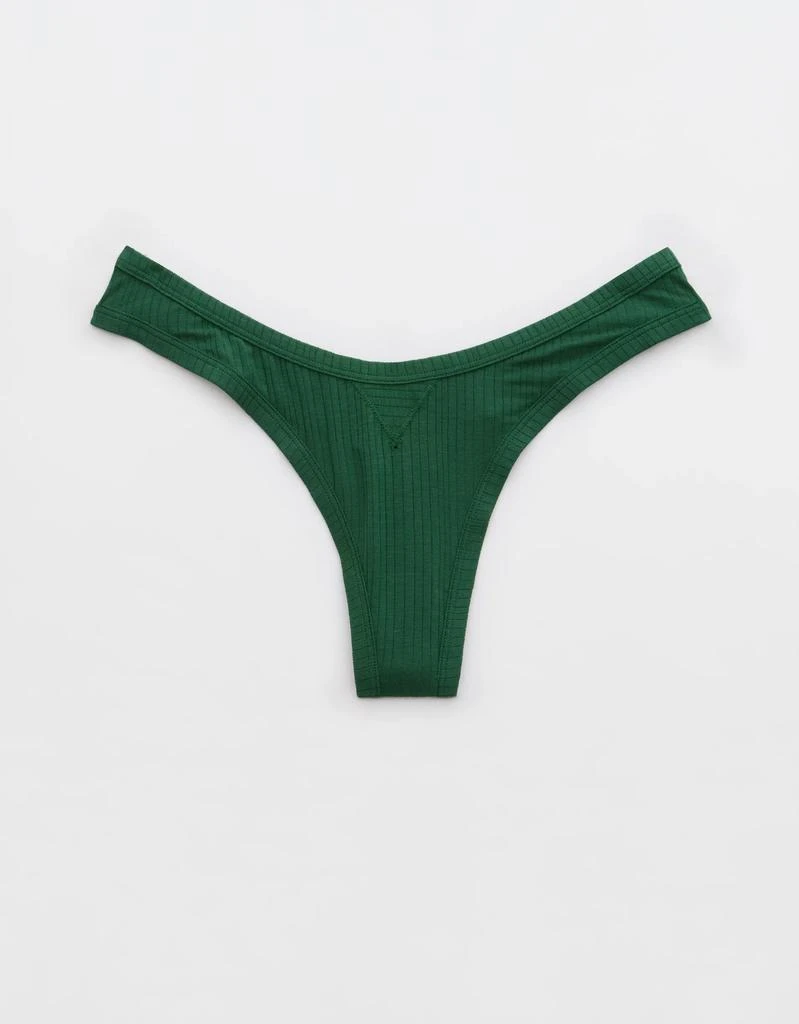 Aerie Superchill Modal Rib Thong Underwear 2