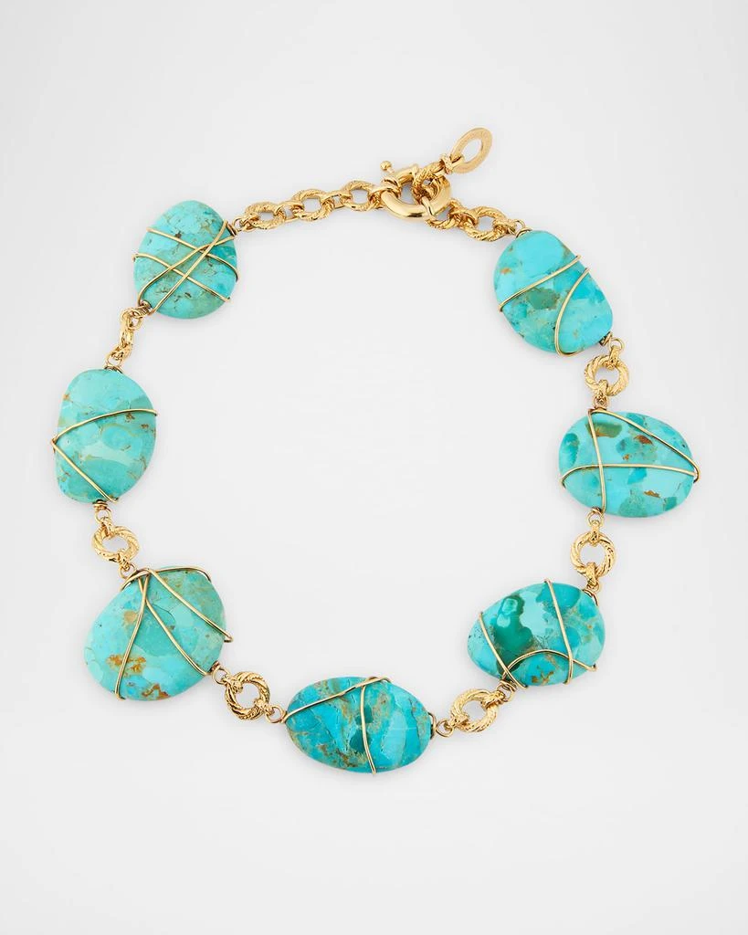 GAS Bijoux Collier Turquoise Necklace 1