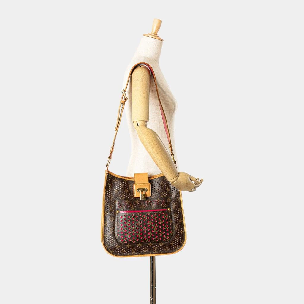 Louis Vuitton Louis Vuitton Brown Monogram Canvas Perforated Musette Crossbody Bag 9