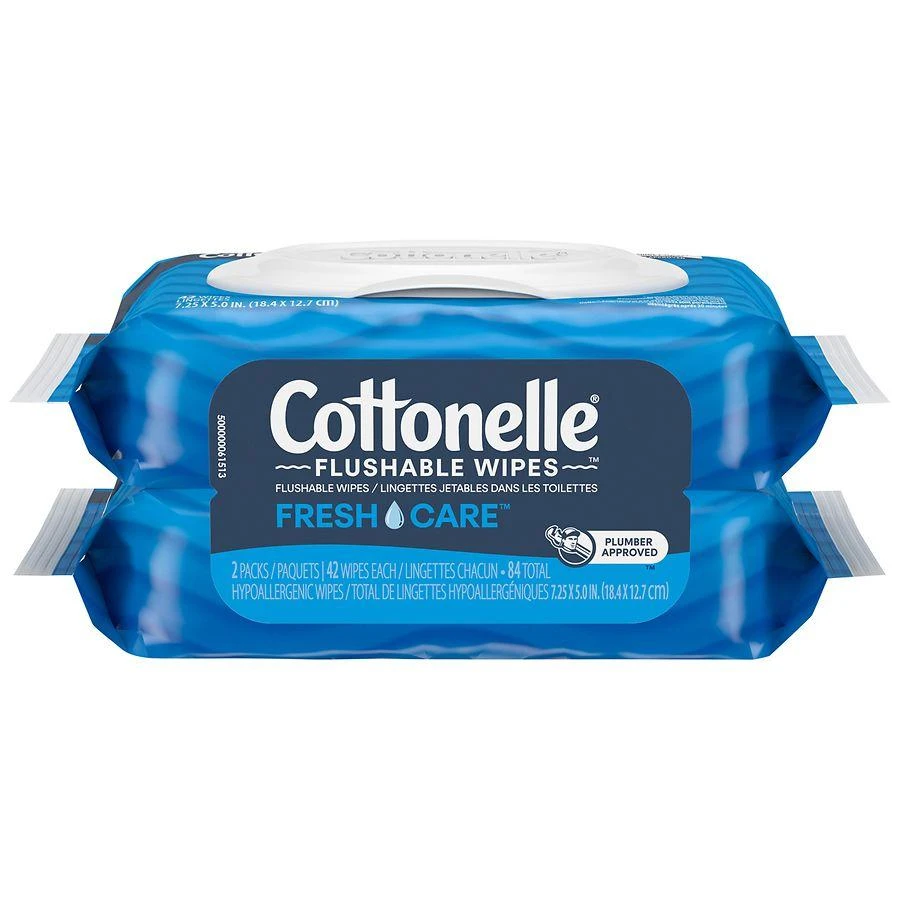 Cottonelle Flushable Wet Wipes Unscented