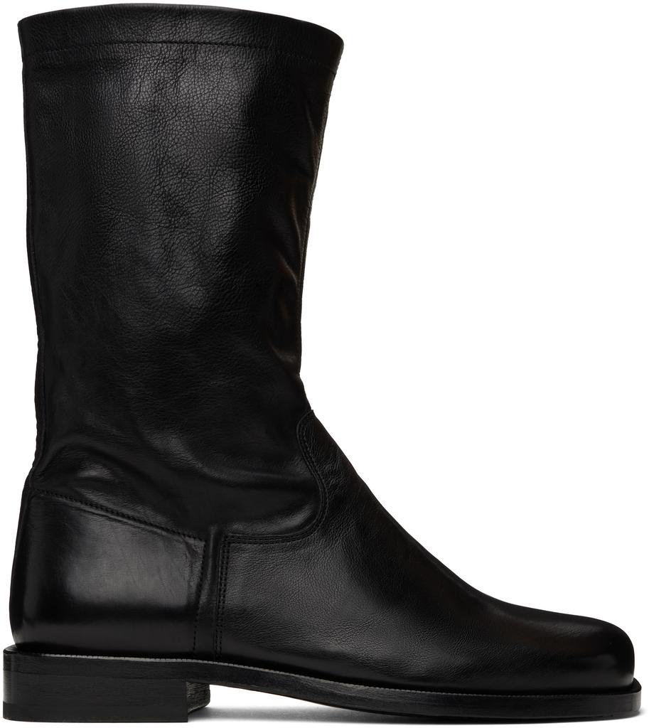 LEMAIRE Soft Workwear ブーツ 41 BLACK Shop Black Soft Workwear Boots on Sale at BeyondStyle – Get 32