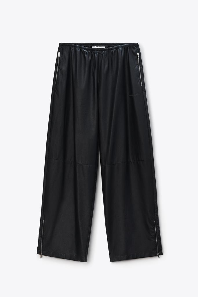 Alexander Wang Track Pant Paper in Leather Mid-Rise