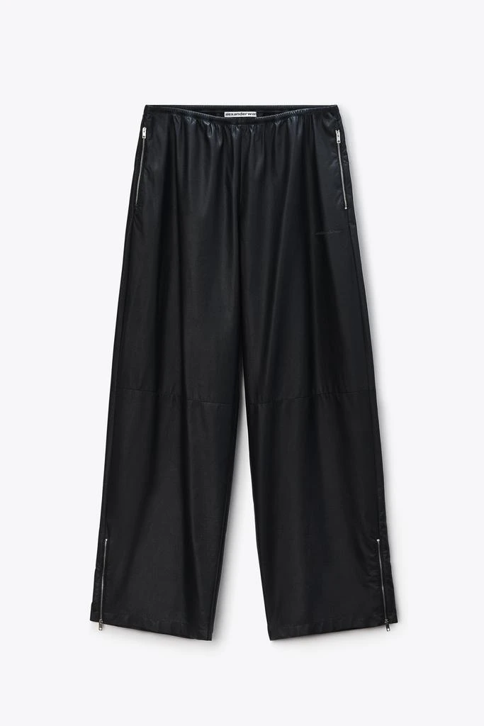 Alexander Wang Track Pant Paper in Leather Mid-Rise 2