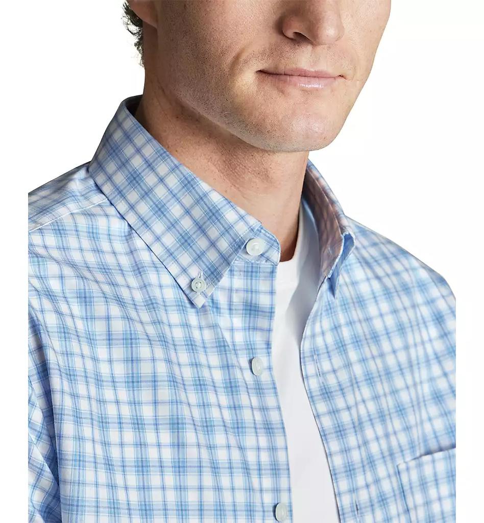 Charles Tyrwhitt Men's Slim Fit Long Sleeve Tattersall Button-Down Shirt