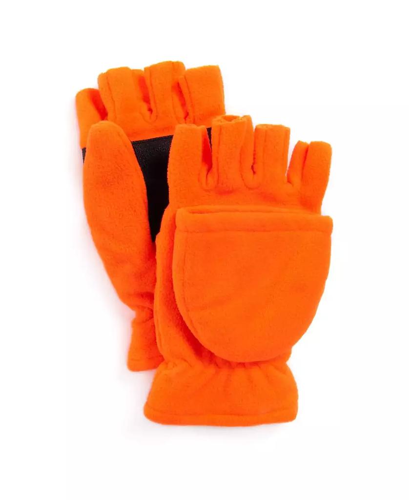 MUK LUKS Men's Waterproof Fleece Flip Mittens