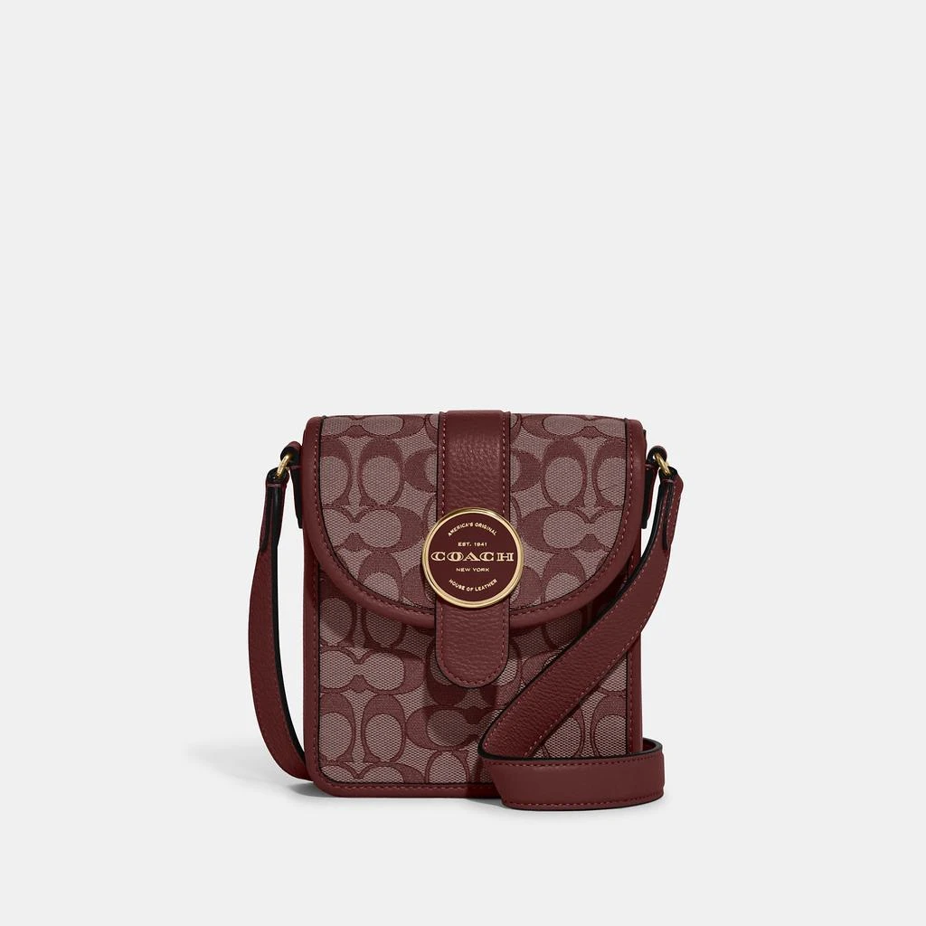 Coach Coach Outlet North/South Lonnie Crossbody In Signature Jacquard 5