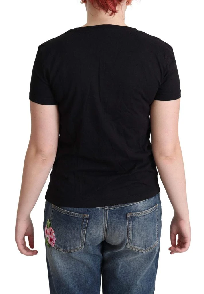 Moschino Moschino Black Printed Cotton Short Sleeves T-shirt 3