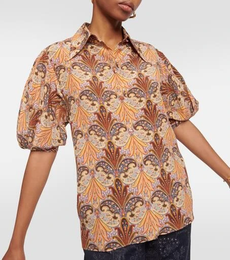 ETRO Printed silk top 5