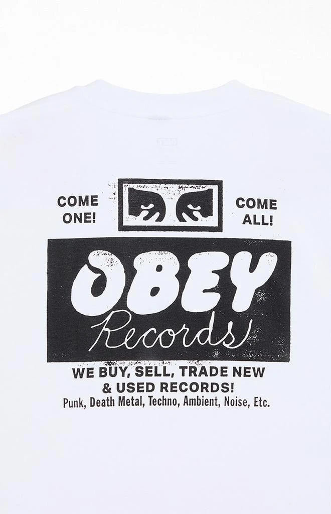 Obey Records Buy Sell Trade Heavyweight Boxy T-Shirt 4