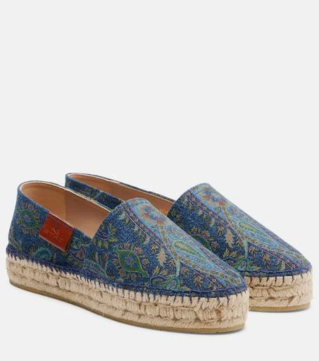 ETRO Printed canvas espadrilles 1