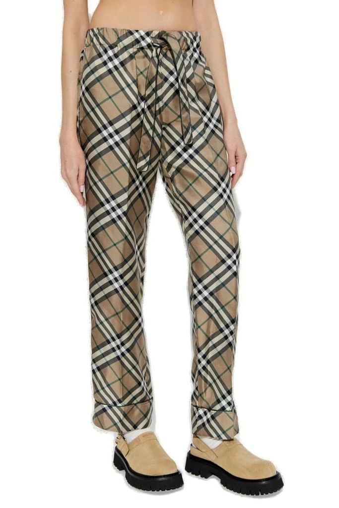 Burberry Burberry Checked Drawstring Pyjama Trousers 2