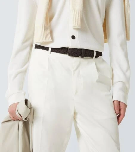 Zegna Braided leather belt 2