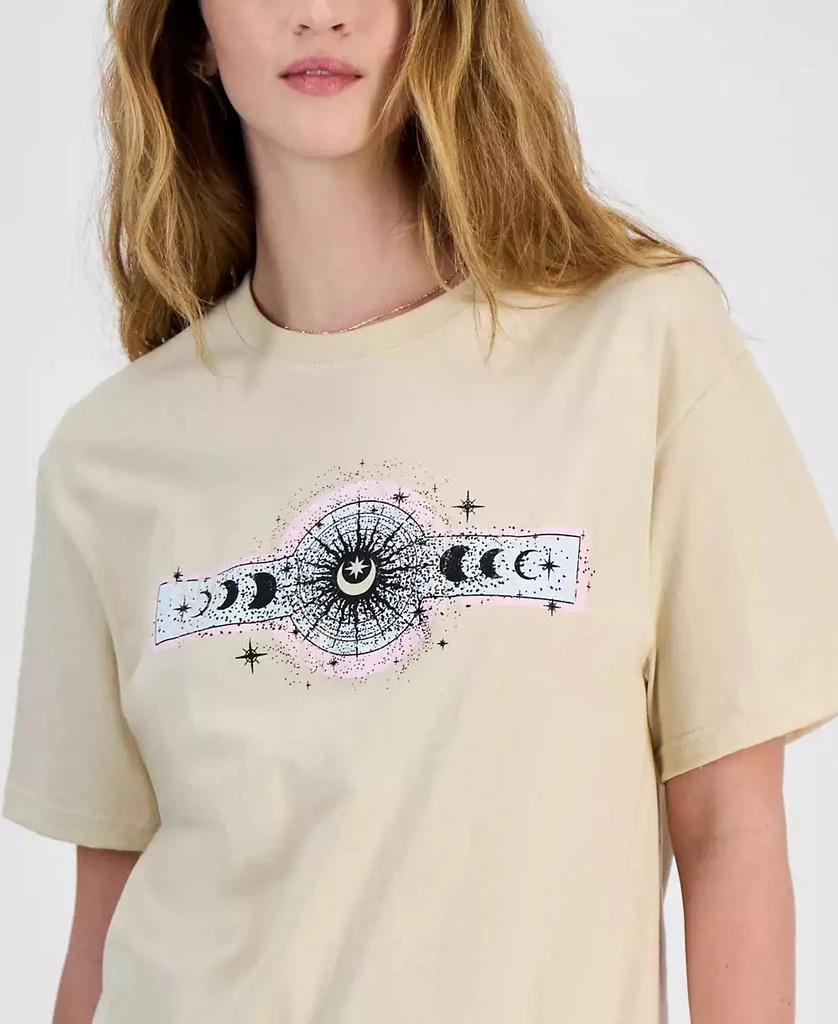 Rebellious One Juniors' Celestial Graphic Cotton Boyfriend T-Shirt 3