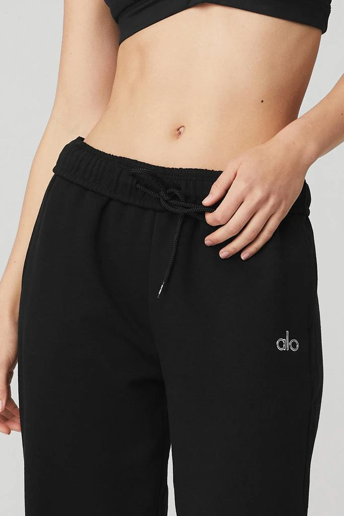 Alo Yoga Accolade Straight Leg Sweatpant - Black 4