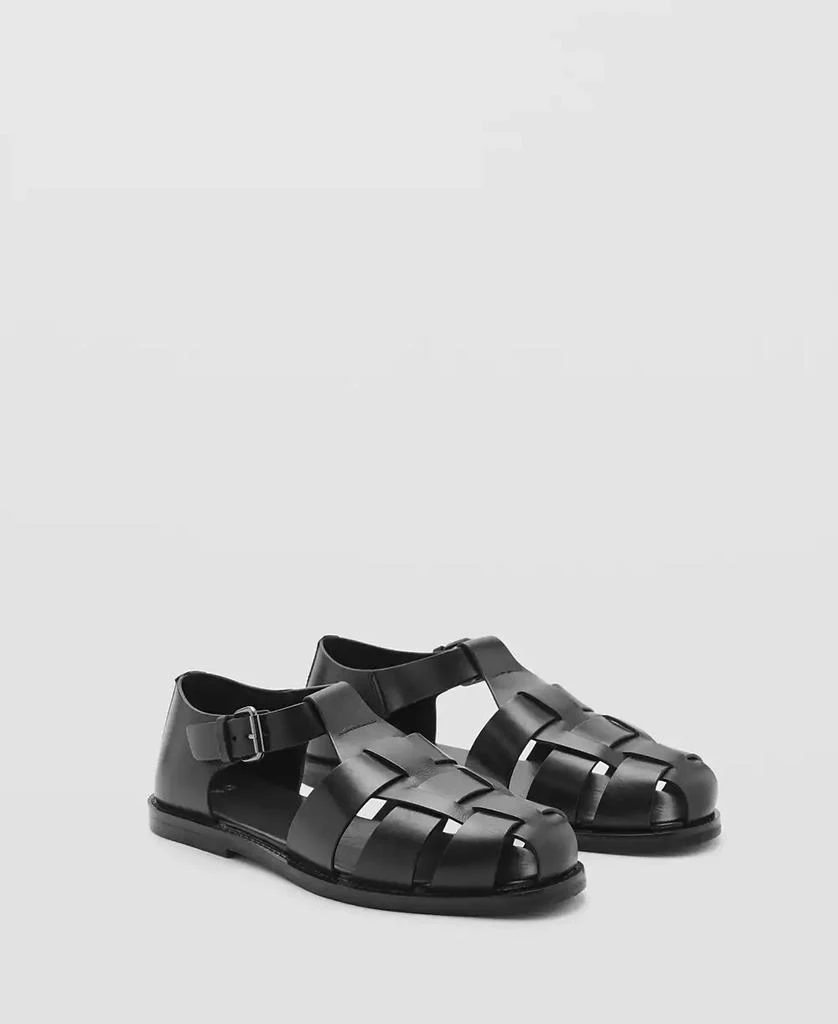 Mango Men's Round Toed Fisherman Sandals 1