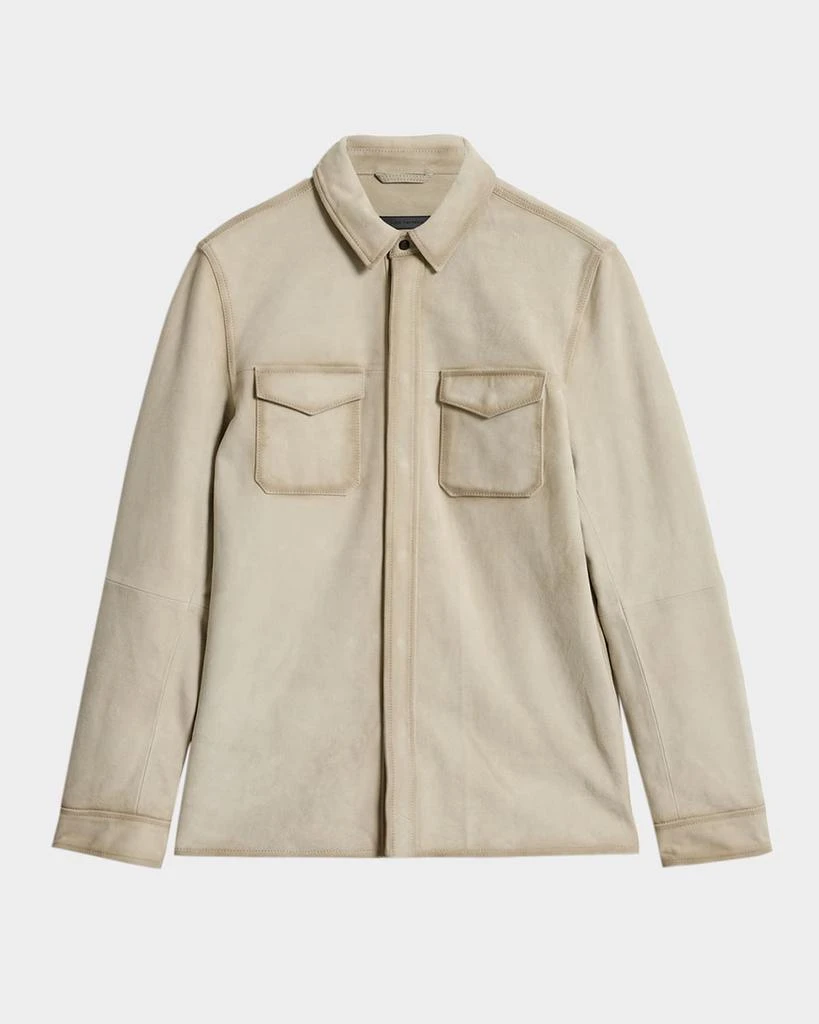 John Varvatos Men's Izzy Suede Shirt Jacket 1