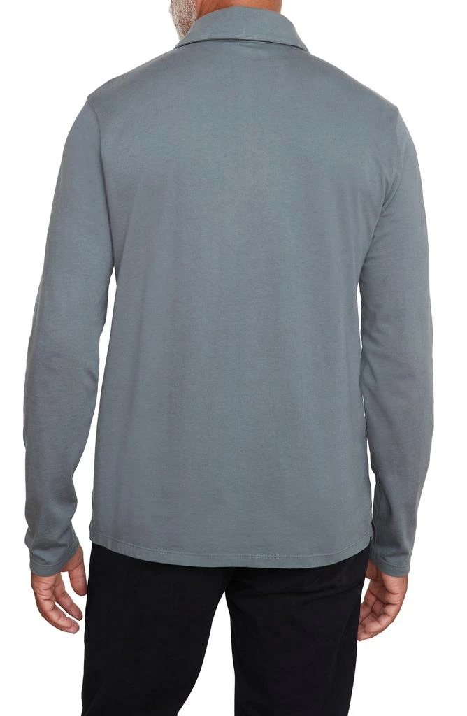 Vince Garment Dyed Long Sleeve Polo 2
