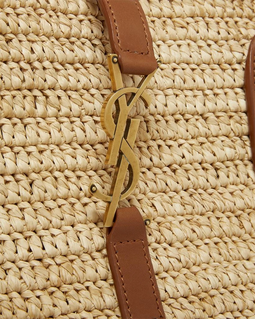 Yves Saint Laurent YSL Tote Bag in Raffia & Leather 6