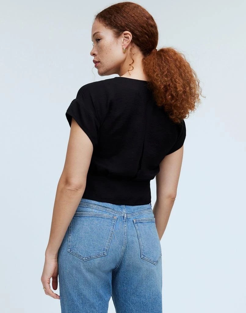 Madewell Pleated Short-Sleeve Top 4