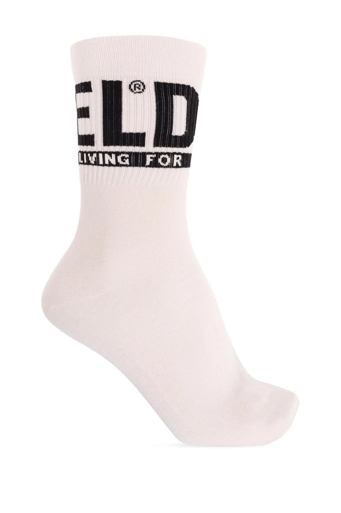 Diesel Diesel Three Packs Logo Intarsia-Knit Socks 2