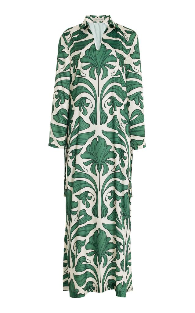 Andres Otalora Andres Otalora - Varadero Twill Tunic Maxi Dress - Green - S - Moda Operandi