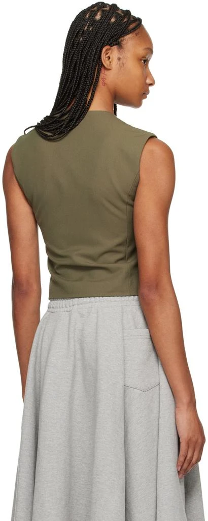 The Frankie Shop Khaki Maesa Cross Vest 3