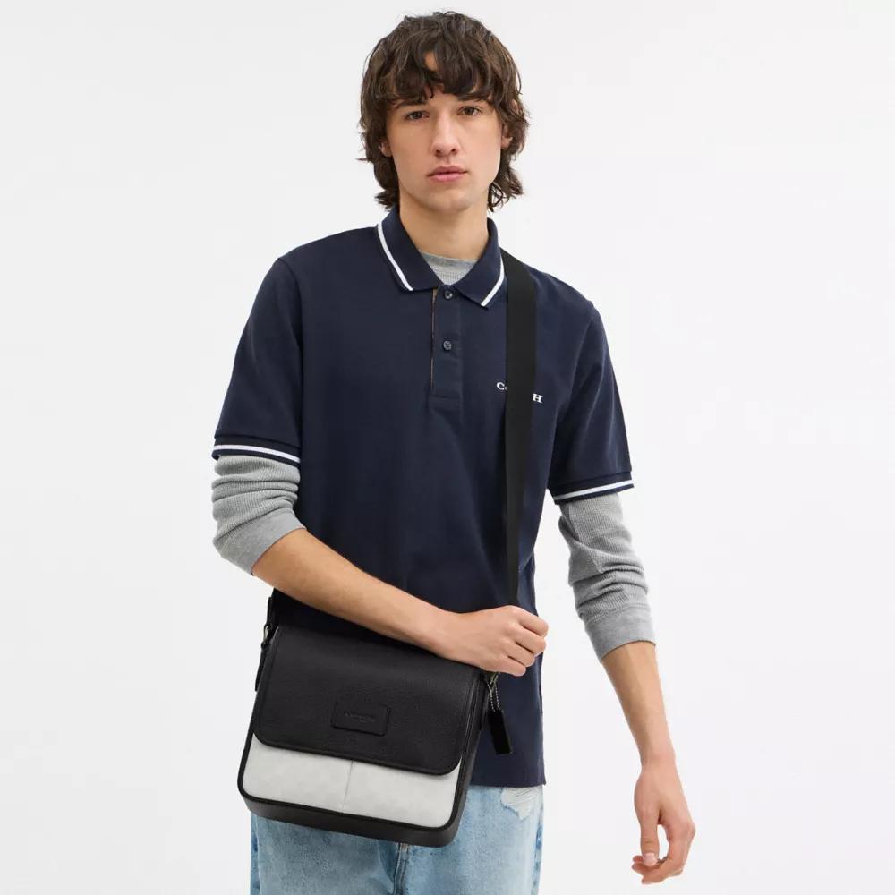 Coach Sprint Map Bag 25 In Colorblock Signature Canvas