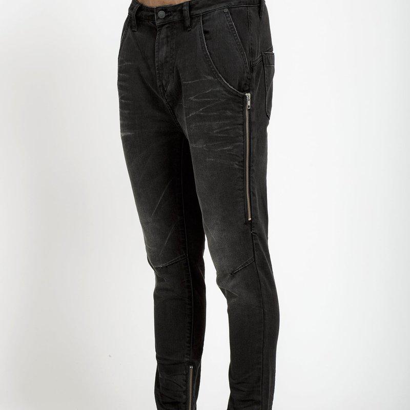 Konus Men's Double Entry Pocket Denim In Black