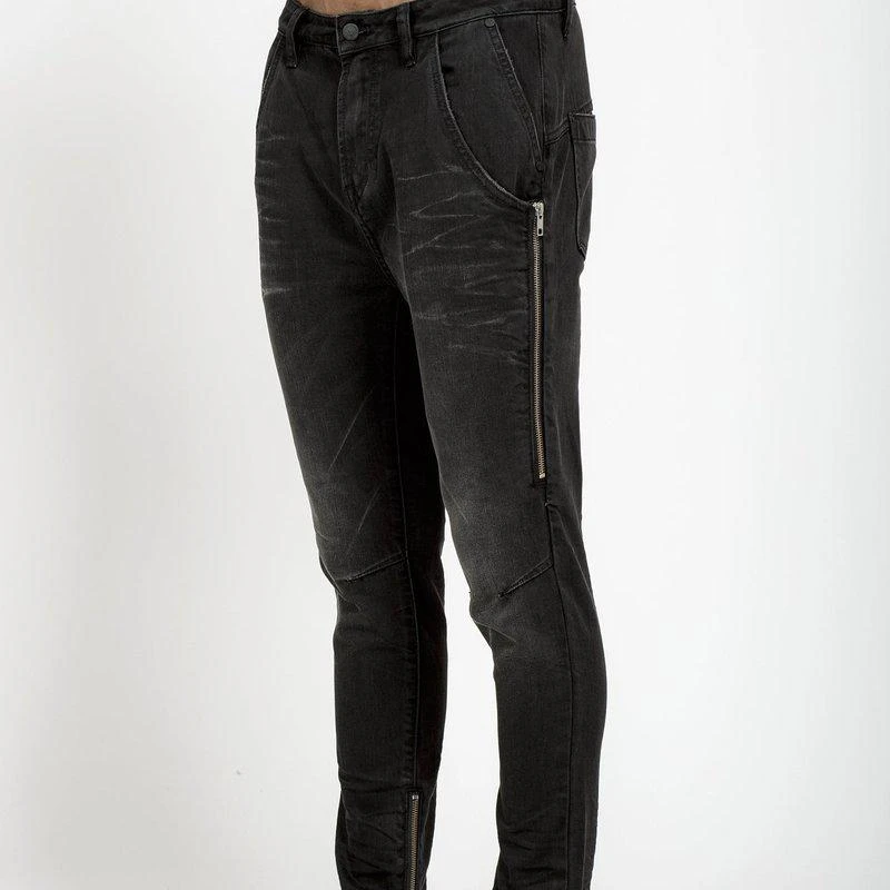 Konus Men's Double Entry Pocket Denim In Black 1