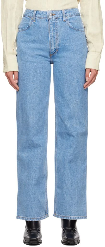 Eckhaus Latta Blue Wide Leg Jeans 1