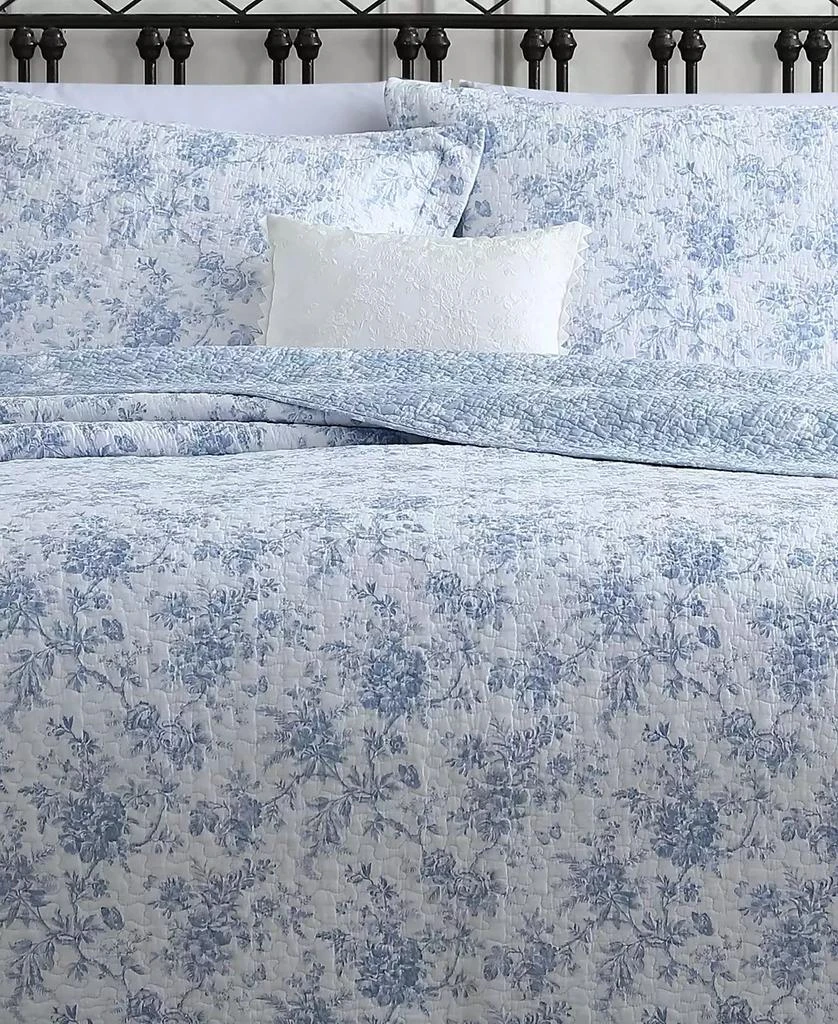 Laura Ashley Walled Garden Reversible 2 Piece Quilt Set, Twin 6
