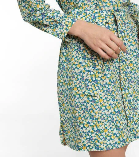 A.P.C. Melissa floral silk and cotton minidress 4